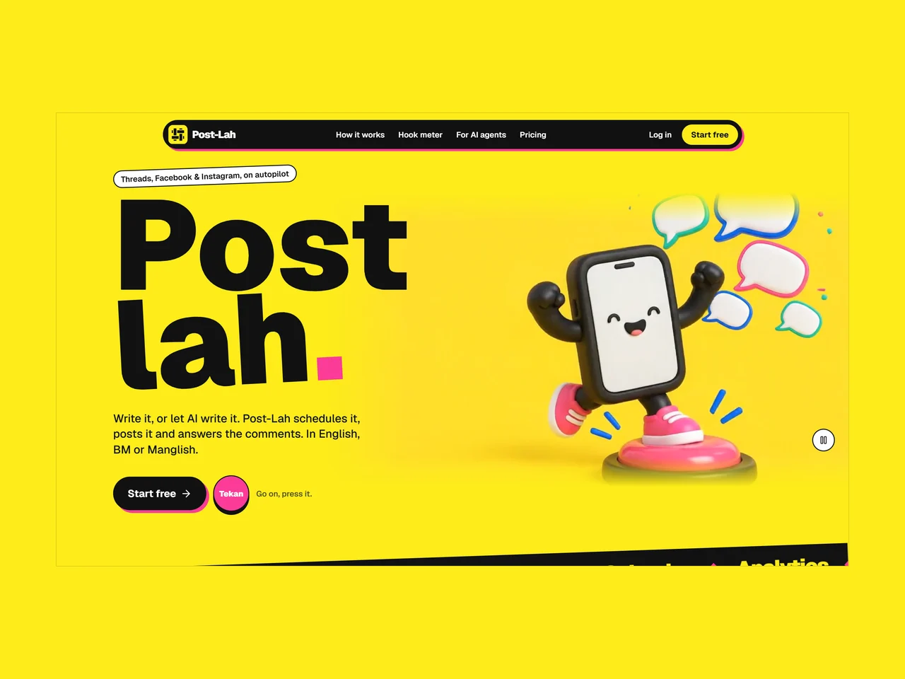 Post-Lah screen