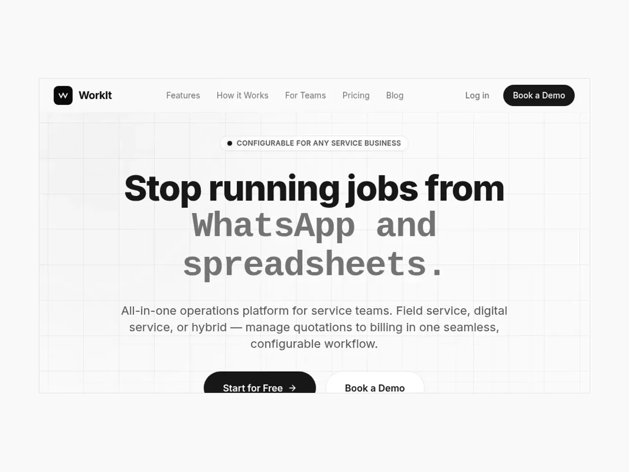 WorkIt screen